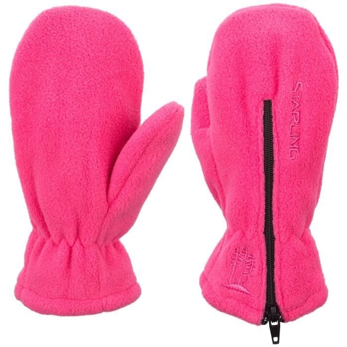 Starling Moufles Polaire Zip Bebe Bebe Fille Rose Cdiscount Sport