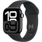 Apple Watch Series 10 GPS - 42mm - Boîtier Jet Black Aluminium - Bracelet Black Sport Band - S/M