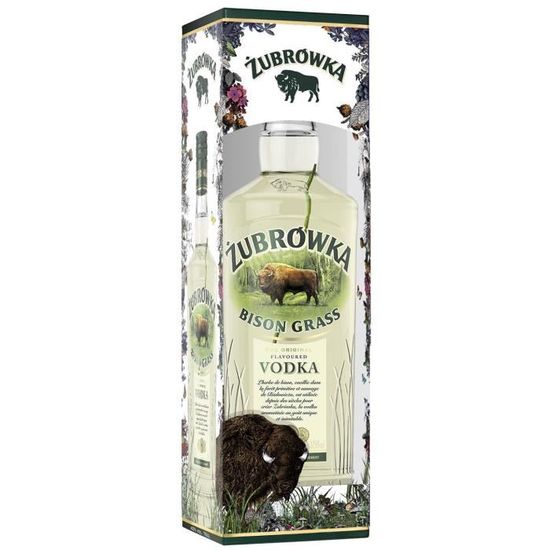 Zubrowka Bison Grass - Vodka de Pologne - 37,5%vol - 70cl - Etui en édition  limitée - La cave Cdiscount | Vodka