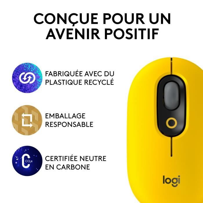 Logitech POP Mouse - Rose - Souris PC Logitech sur