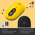Souris Sans Fil Logitech POP Mouse avec Emojis Personnalisables, Bluetooth, USB, Multidispositifs - Jaune-5