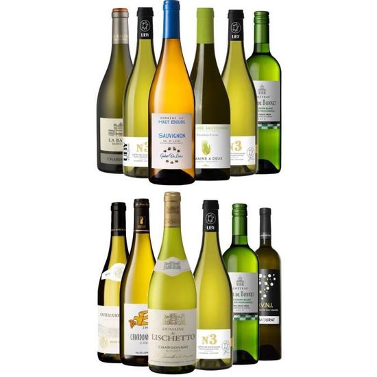 Pack 12 bouteilles spécial Apéro Blanc - La cave Cdiscount