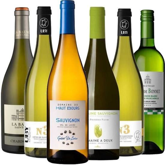Pack 6 bouteilles spécial Apéro Blanc - La cave Cdiscount