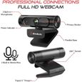 AVerMedia Webcam PW315, Qualit‚ Vid‚o Ultra Fluide Full HD 1080p … 60 images/seconde, Id‚al pour Streaming et Appels Visio HQ-3