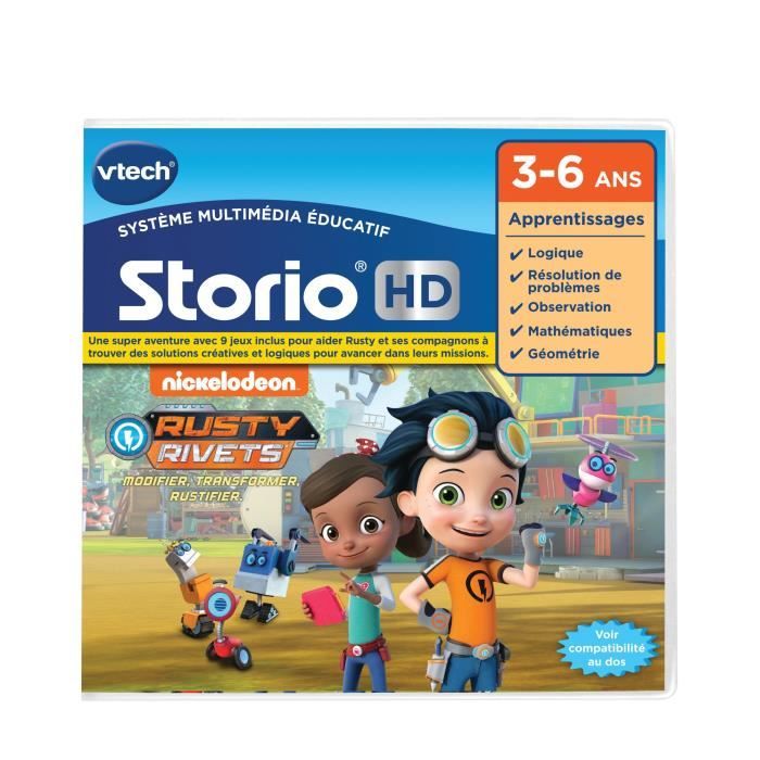 VTECH - Tablette STORIO MAX 2.0 Bleue & Jeu Rusty Rivets - Cdiscount Jeux -  Jouets