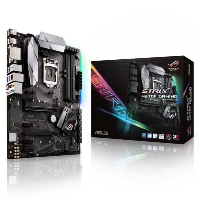Asus Carte mère STRIX H270F GAMING – Socket LGA 1151 – 2400 MHz