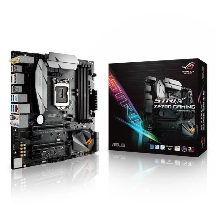 Asus Carte mère STRIX Z270G GAMING – Socket LGA 1151 – 4000 MHz