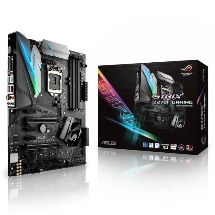 Asus Carte mère STRIX Z270F GAMING - Socket LGA 1151 - 3866 MHz