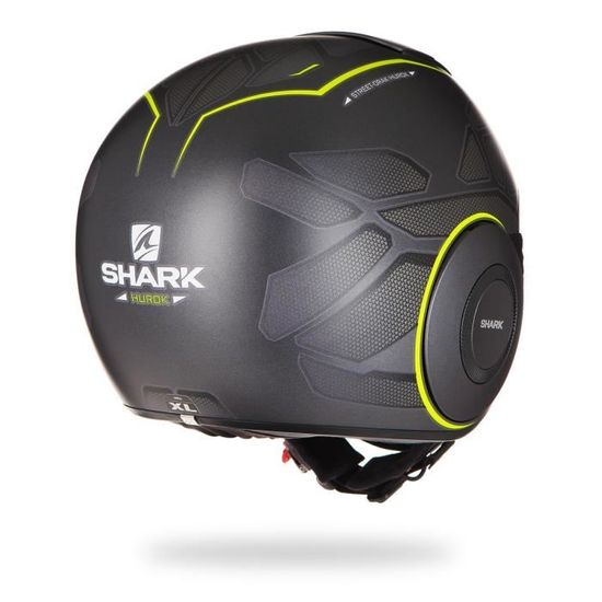 SHARK Casque moto jet Street Drak Hurok - Noir et Jaune - Cdiscount Auto