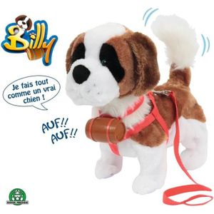 Jouet électrique en peluche réaliste pour chien qui marche et aboie - Jouet  interactif pour tout-petits filles, garçons, bébés (F)