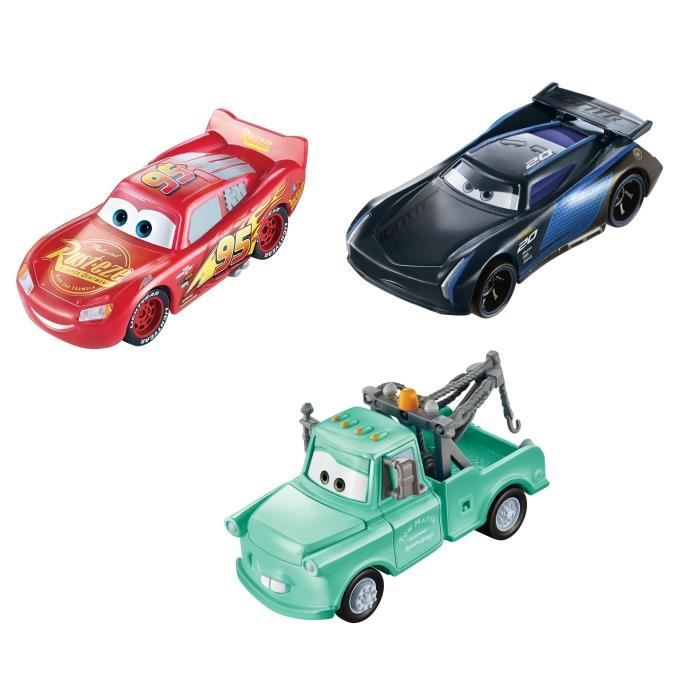 Pack de 3 mini-véhicules Cars Color Changers - MATTEL - Flash McQueen, Martin et Bobby Swift - 3 ans