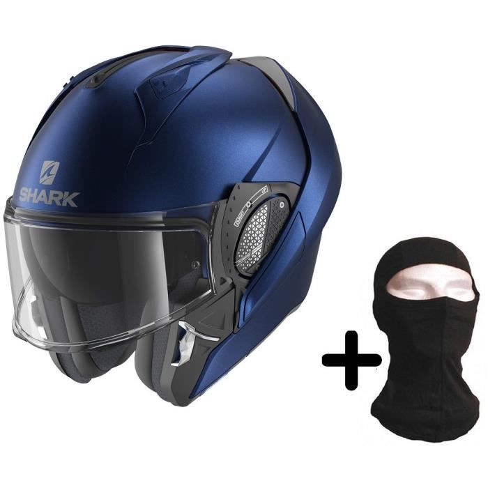 SHARK Casque modulable Evo GT Bleu mat + Cagoule