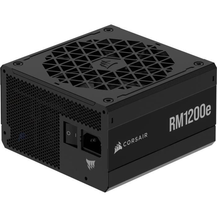 Alimentation PC - CORSAIR - RM1200e - 1200 W - Modulaire - ATX 3.1 - 80 PLUS Gold – Cybenetics Platinum