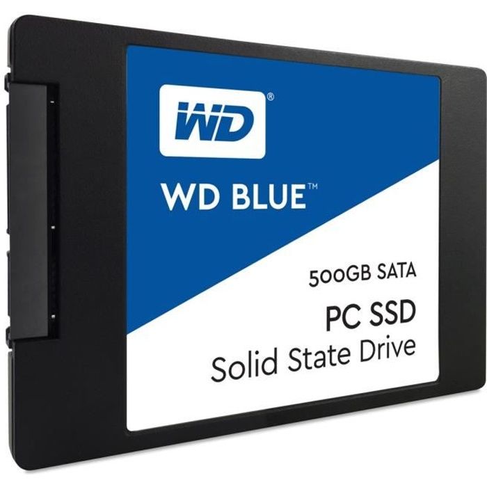 Vente Disque SSD WD Blue™ SSD  500 Go 2,5”/7 mm WDS500G1B0A pas cher