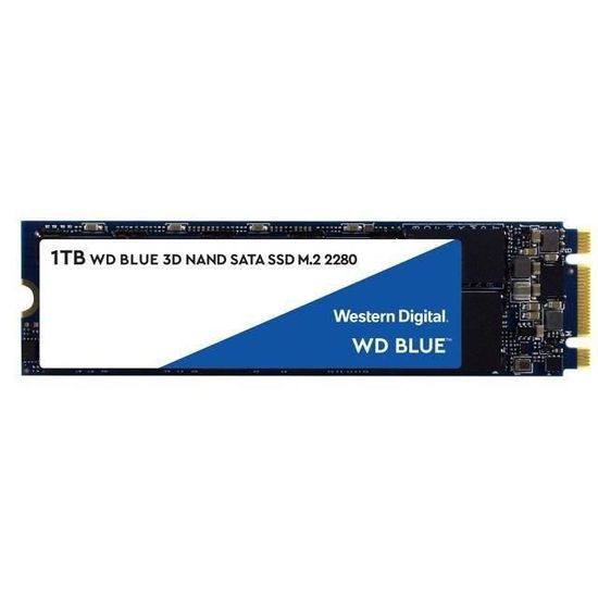 WESTERN DIGITAL Disque dur SA510 - SATA SSD - 1TB interne - Format M2 - Bleu
