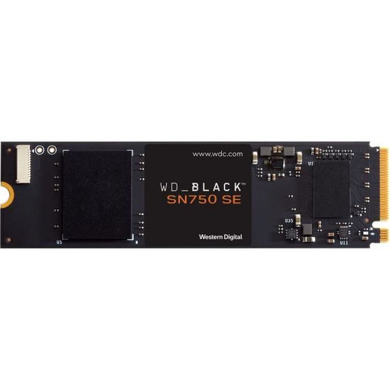 WD Black™- Disque SSD Interne - SN750 SE - 1To - M.2 NVMe (WDS100T1B0E-00B3V0)