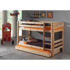 Lit enfant superposé gigogne bois nature - Vipack - PINO - Style et design Scandinave