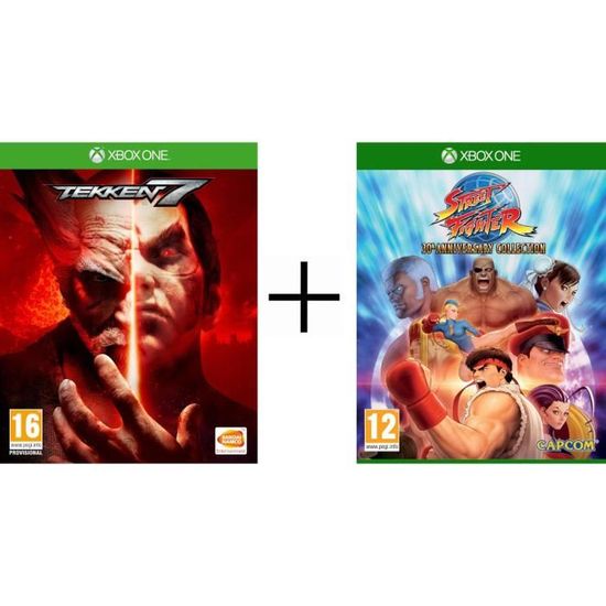 Pack 2 jeux Xbox One : Tekken 7 + Street Fighter 30th Anniversary Collection