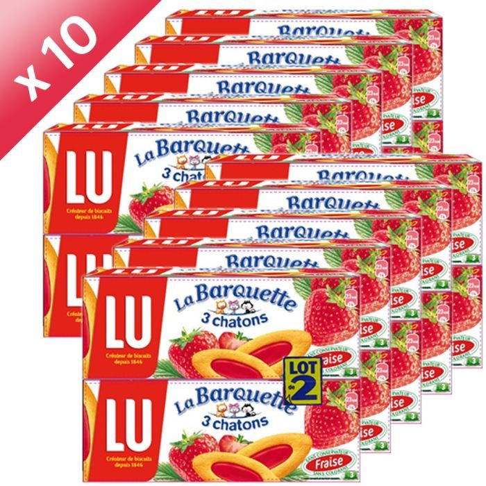 Lu La Barquette 3 Chatons Fraise 2x1g X10 Cdiscount Au Quotidien Lu La Barquette 3 Chatons Fraise 2x1g X10 Cdiscount Au Quotidien