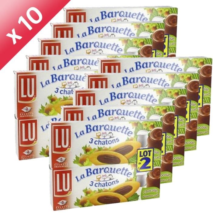 Lu La Barquette 3 Chatons Chocolat 2x1g X10 Cdiscount Au Quotidien