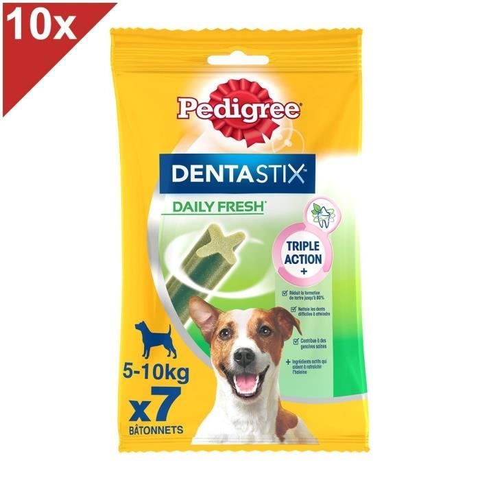 PEDIGREE Dentastix Fresh Friandise à mâcher petit chien 70 sticks dentaire(10x7)