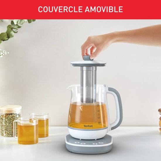 Macchina Da Tè TEFAL Tastea BJ551B10 - 1,5 L In Vetro, 8 Programmi, Cesto Infusore In Acciaio, Mantieni Caldo - 5