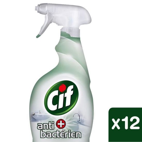 CIF Spray Nettoyant Antibactérien & Brillance Multi-Usages, Propreté  Éclatante, 750ml - Cdiscount Au quotidien