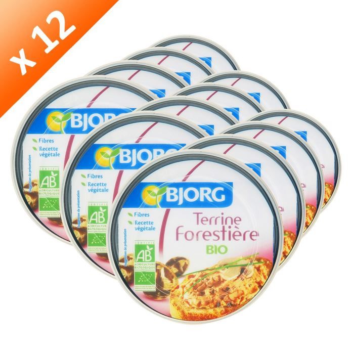 Terrine Forestière Bio 125g (x12) Cdiscount Au quotidien