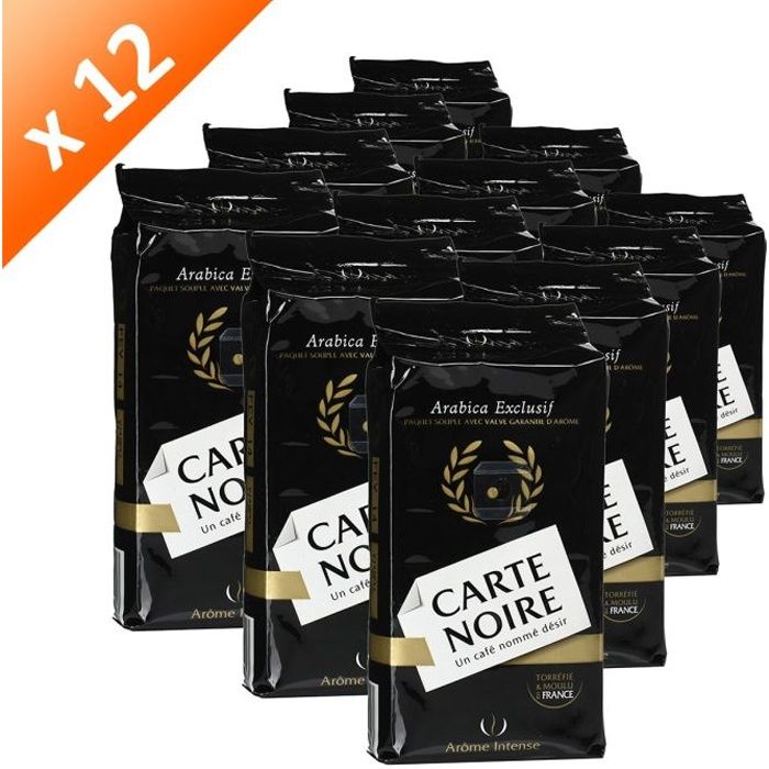 Carte Noire moulu 250g - les 12 paquets