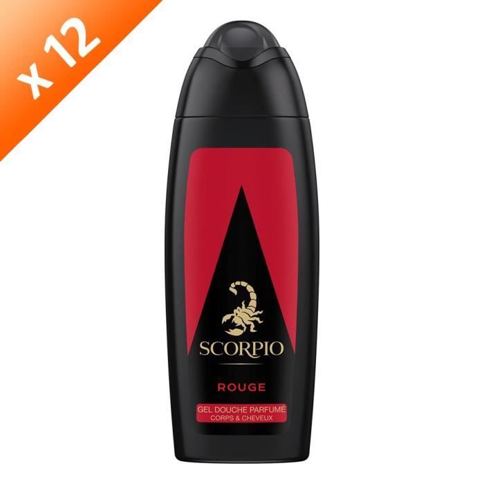 Gel Douche Scorpio Noir Absolu Pour Homme - Lot De 2 Flacons De 250 Ml Neufs