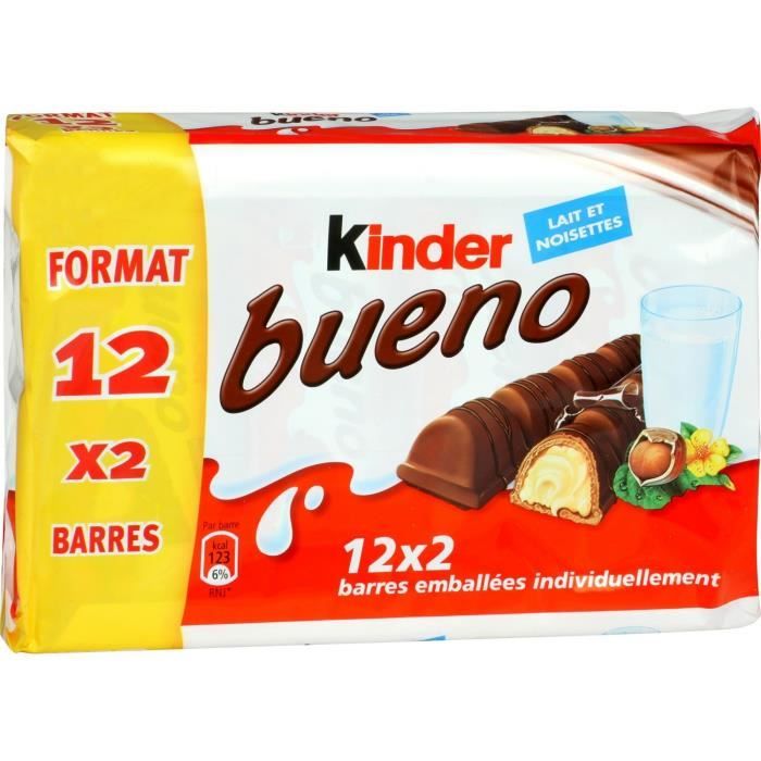 Barre chocolatée Kinder Bueno - 43 g, tous les services généraux.