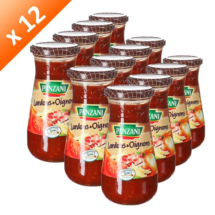 PANZANI Sauce Tomate Lardons Oignons 400g (x12) Cdiscount Au quotidien