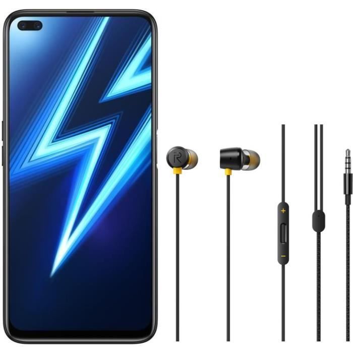 Vente Téléphone portable REALME 6 Pro Lightning Blue 128 Go - RAM 8 Go + Buds 2 pas cher Vente Téléphone portable REALME 6 Pro Lightning Blue 128 Go - RAM 8 Go + Buds 2 pas cher