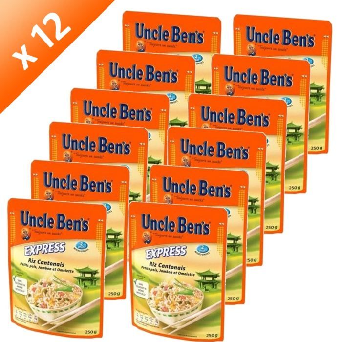 UNCLE BEN'S 2' Riz Cantonnais 250g (x12) Cdiscount Au quotidien UNCLE BEN'S 2' Riz Cantonnais 250g (x12) Cdiscount Au quotidien