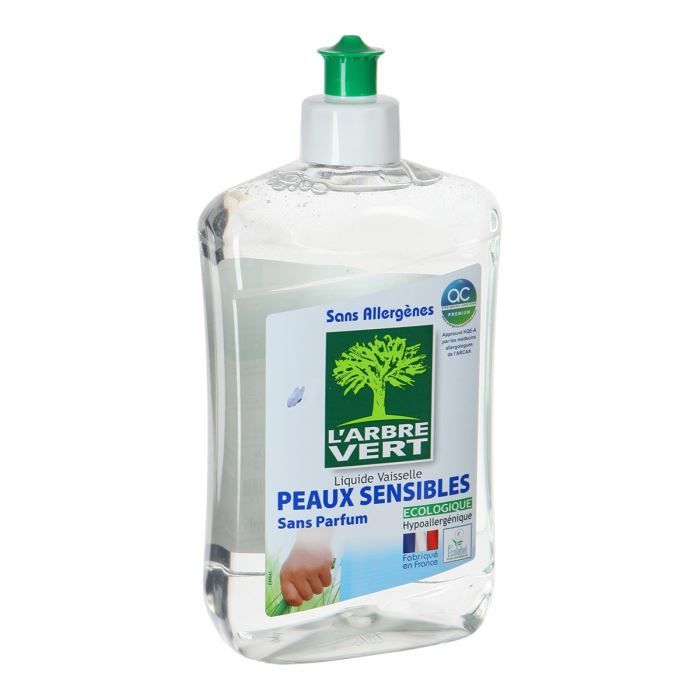 Vaisselle mains peaux sensibles - L'arbre vert - 500 ml