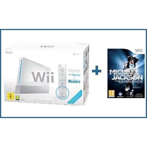 Wii Sports Resort Pack Blanc + MICHAEL JACKSON