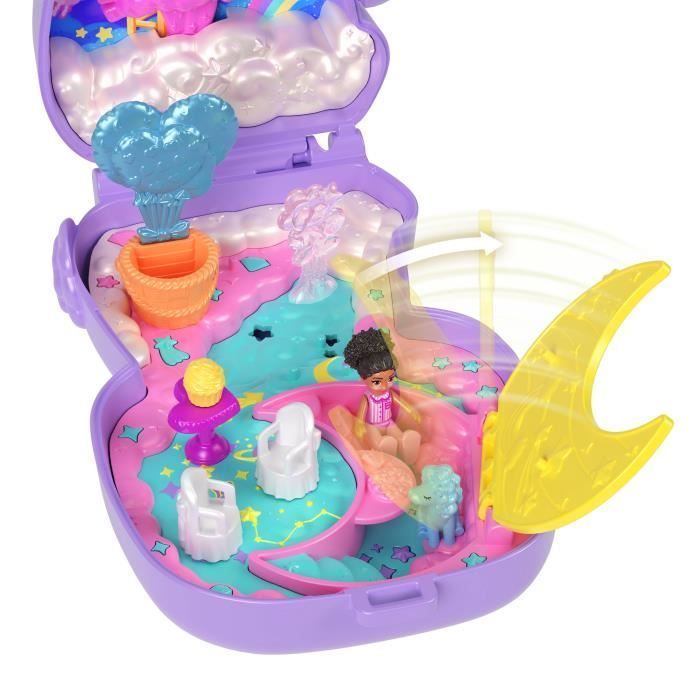 Polly Pocket Coffret Toilettage Caniche avec 2 Figurines, 12 Accessoires, 2 Acce