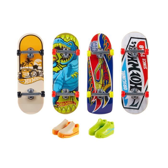 Hot Wheels - Skate de dedos Hot Wheels: Pacote de 4 modelos variados  (Vários modelos) ㅤ, TECK DECK - FLICK TRIX