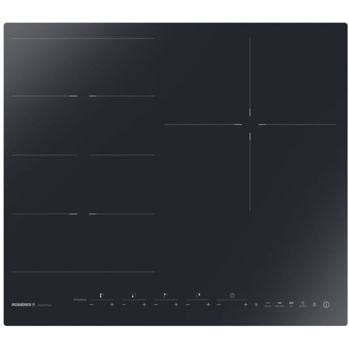 Rosieres Ried340b1c Table Induction 3 Foyers L60cm Flex 1 Noir Achat Vente Hotte Cdiscount