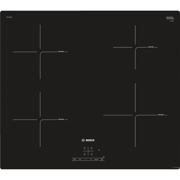  PUE611BB1E Table de cuisson induction - 4 foyers