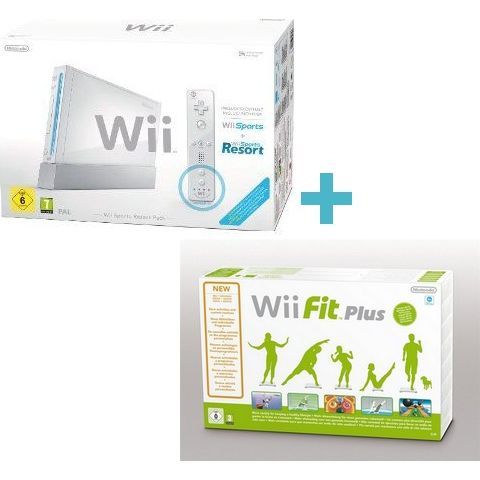 Wii Sports Resort Pack Blanc+Wii FIT PLUS+Balance