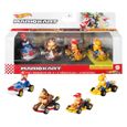 Hot Wheels - Pack De 4 Véhicules Mario Kart Miniatures - Modèle Aléatoire - Pour Enfants À Partir De 3 Ans-3