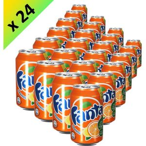 SODA-THE GLACE FANTA Orange Boite 33cl (x24)