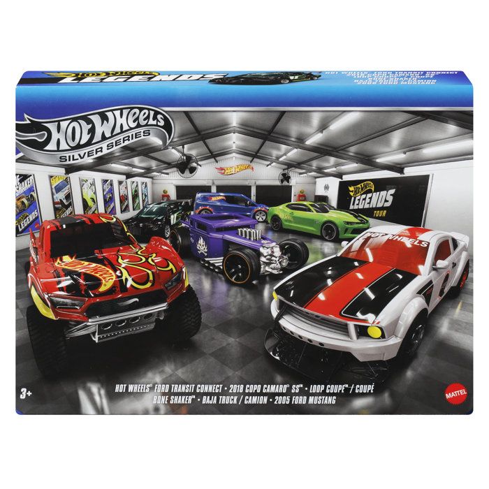 Coffret Legends Hot Wheels JLB24 – Lot de 6 Véhicules 1:64 Collectibles