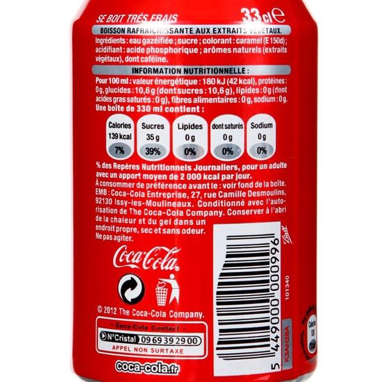 coca cola 33cl x24 cdiscount au quotidien