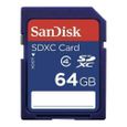 SANDISK 00114820  Carte mémoire SDXC- "Standard"- 64GB- Cl.4-0