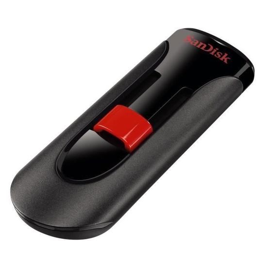 SANDISK Clé USB Cruzer Glide - 32Gb - 2.0 - Noir / Rouge
