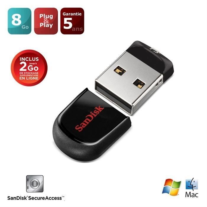 CLE USB SANDISK 2Go - 4 Go - 8 Go - 16 Go - 32 Go - 64 Go - Vente