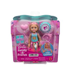 Barbie Avec Scooter Rose Et Blanc – Casque Inclus – Poupée Blonde – Béquille Et Roues Mobiles – Dès 3 Ans