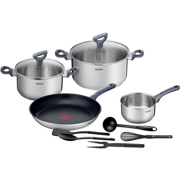 TEFAL - Daily Cook - batterie de cuisine inox 11 pièces